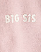 Toddler Girl Organic Cotton Big Sis Sweatshirt, image 3 of 4 slides