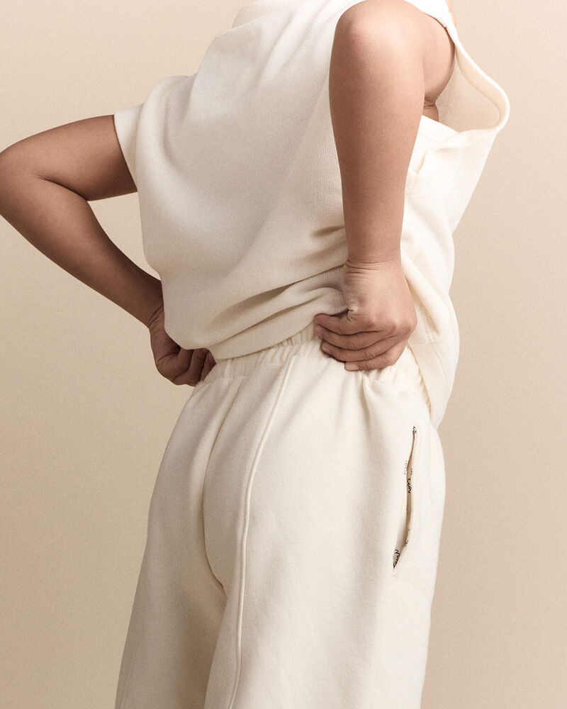 Toddler Girl Dolman-Sleeve Miriam Tee - Cream, image 6 of 7 slides