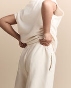 Toddler Girl Dolman-Sleeve Miriam Tee - Cream, image 6 of 7 slides