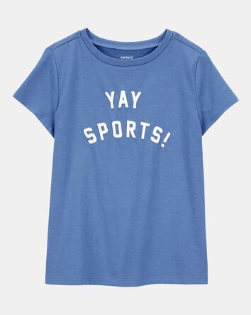Girls Yay Sports Short-Sleeve Graphic Tee - Blue, 