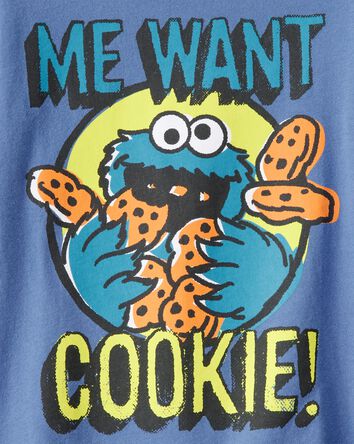 Toddler Boy Sesame Street Cookie Monster Short-Sleeve Graphic Tee - Blue, 