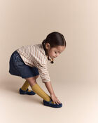 Toddler Girl Asymmetrical Denim Skirt - Blue, image 6 of 7 slides