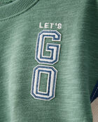 Baby 2-Piece French Terry Sweatshirt & Pull-On Jogger Set - Green, image 3 of 5 slides