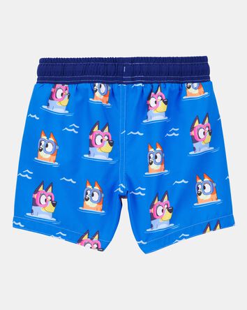 Toddler Boy Bluey&trade; Swim Trunks- Blue, 