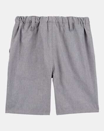Boys Active Pull-On Uniform Shorts - Grey, 