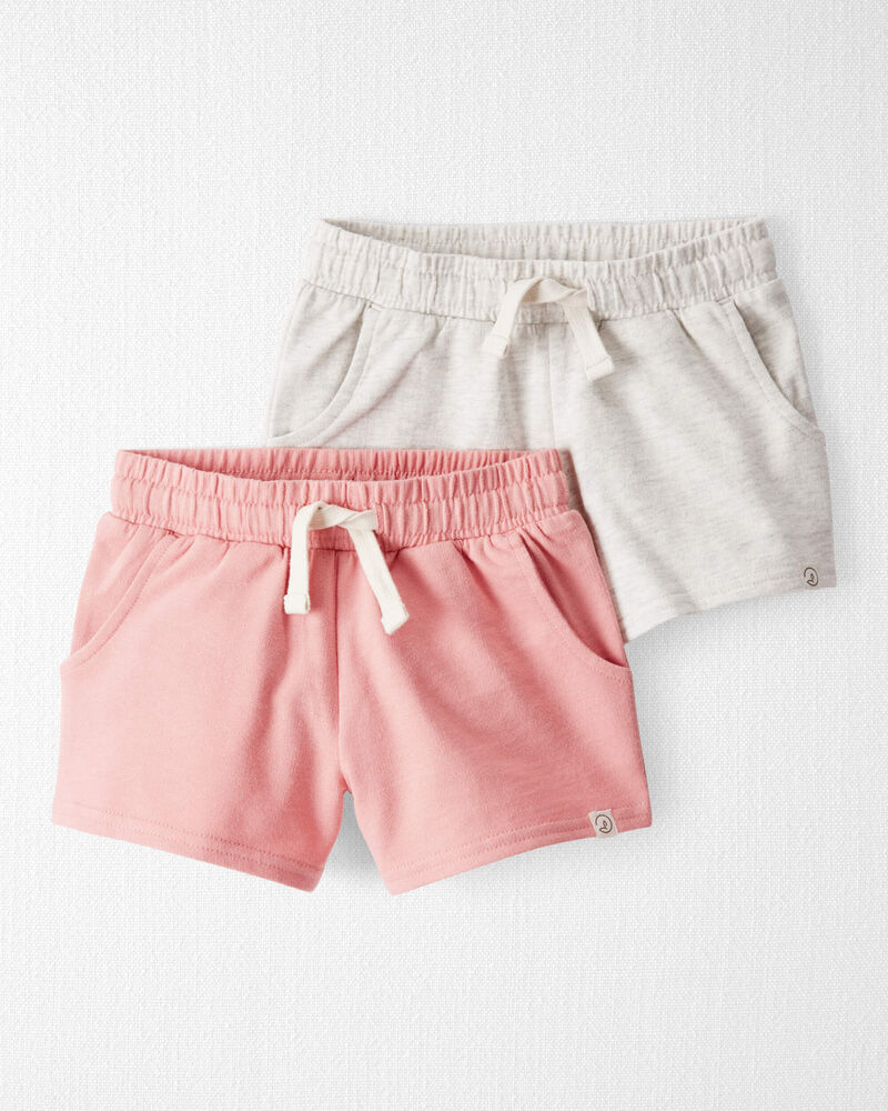Toddler 2-Pack Organic Cotton Shorts, image 1 of 7 slides
