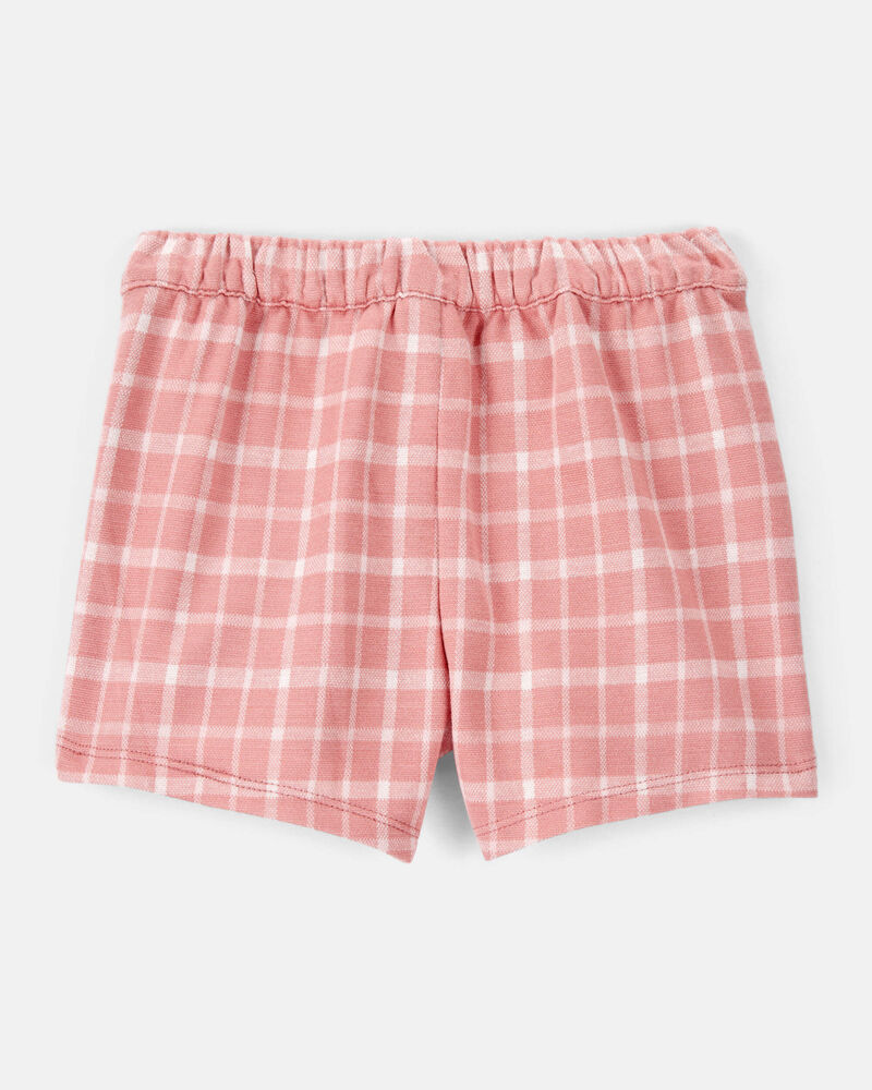 Toddler Girl Plaid Print Knit Skort - Pink, image 2 of 6 slides
