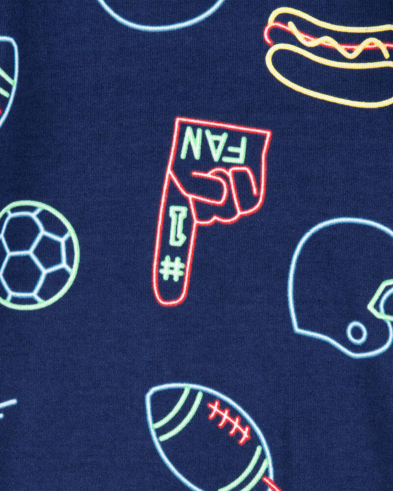 Toddler Boy 4-Piece Sports Cotton Pajamas, image 3 of 4 slides