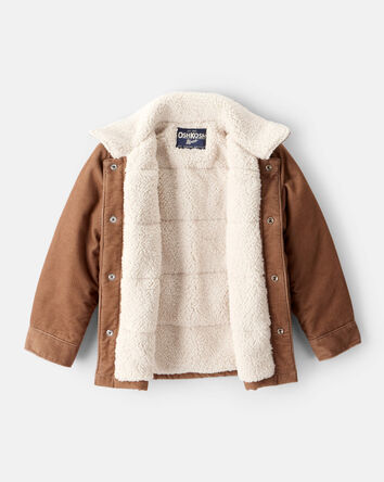 Toddler Boy Corduroy Long-Sleeve Fashion Jacket - Brown, 