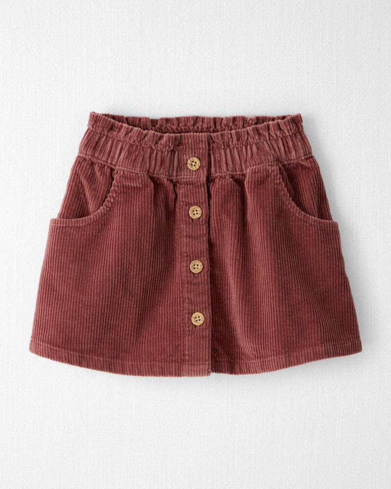 Toddler Girl Organic Cotton Corduroy Skirt, image 1 of 6 slides