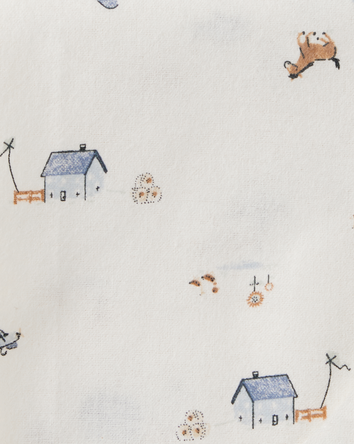 Baby 4-Pack Receiving Blankets - Blue, 