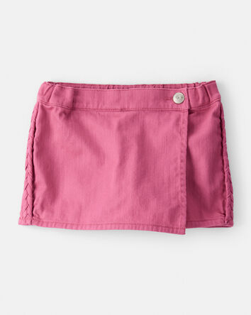 Toddler Girl 100% Cotton Skort - Pink, 