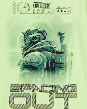 Boys Space Print Snug Fit 4-Piece Pajamas, 