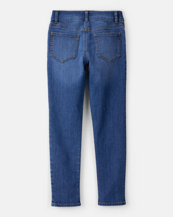 Girls Denim Skinny Jeans - Blue, 