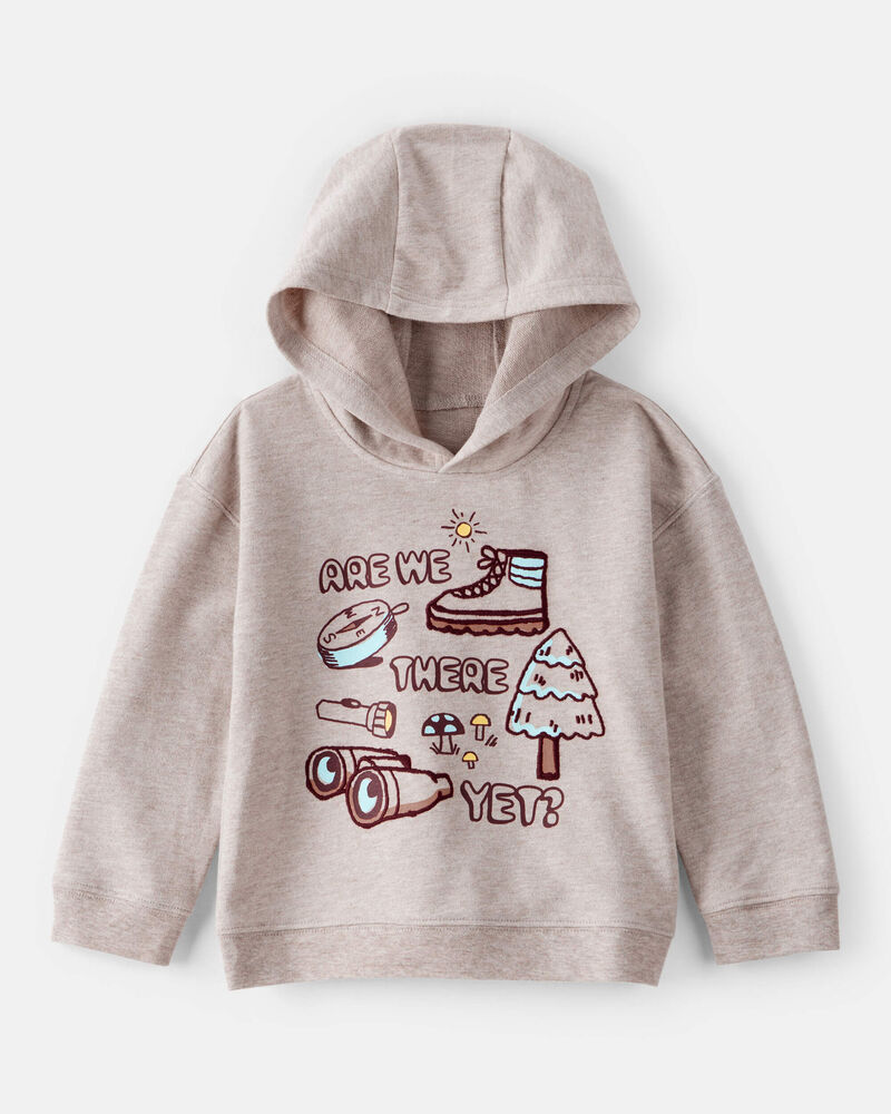 Toddler Boy Camping Hoodie - Tan, image 1 of 4 slides