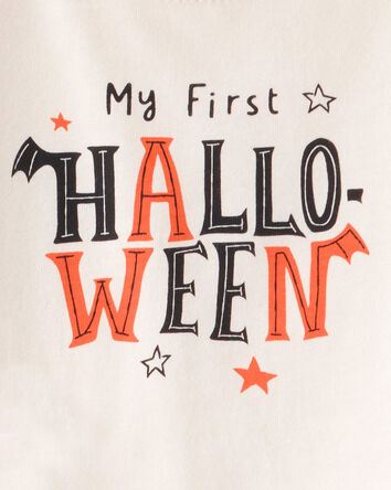 Baby 2-Piece My First Halloween Long-Sleeve Bodysuit Pant Set - Ivory/Orange, 