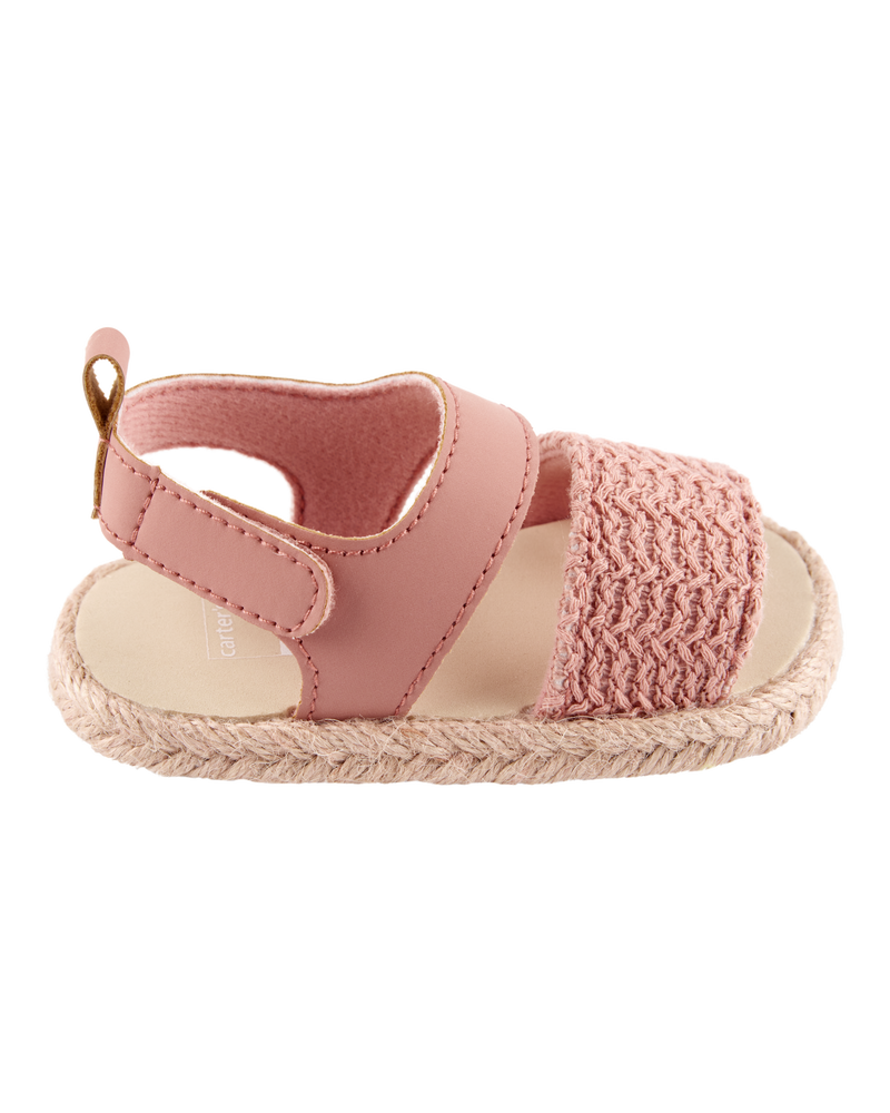 Baby Girl Espadrille Sandal Shoes, image 2 of 6 slides