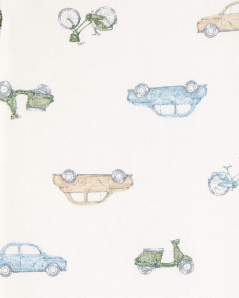 Baby 2-Pack Long-Sleeve PurelySoft Bodysuits - Blue/Ivory, image 4 of 7 slides