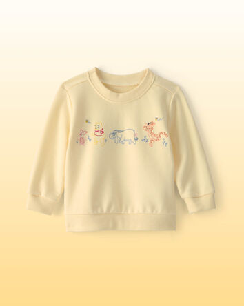 Baby Disney&copy; Winnie the Pooh Embroidered French Terry Pullover Sweatshirt - Yellow, 