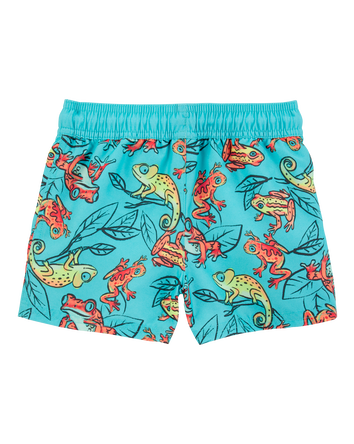 Toddler Boy Iguana Swim Trunks, 