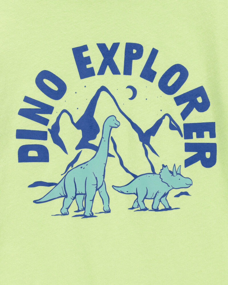 Toddler Boy Dino Explorer Graphic Tee - Green, image 2 of 3 slides