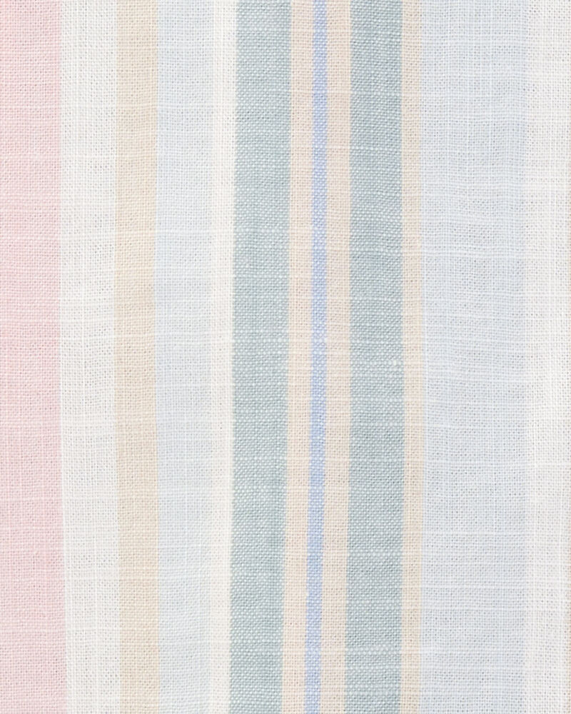 Toddler Striped Woven Long-Sleeve Button-Down Shirt, image 2 of 3 slides