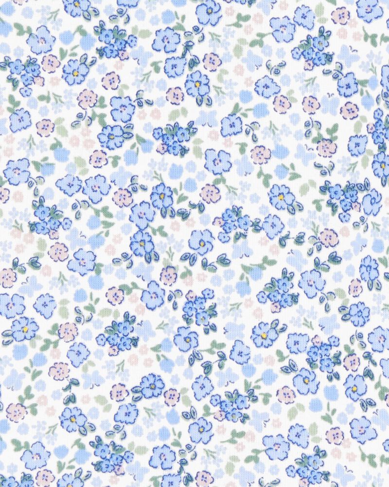 Baby 4-Piece Floral Cotton Pajamas, image 2 of 4 slides