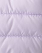Baby Packable Hooded Puffer Jacket - Purple, image 4 of 4 slides