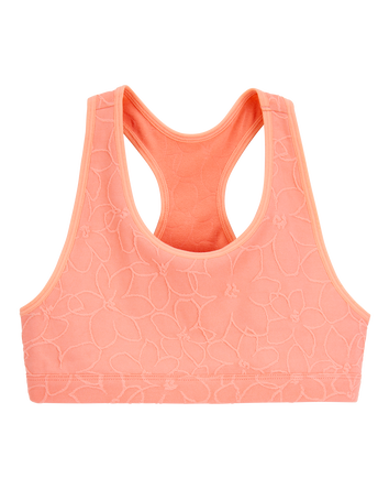 Kid Floral Racerback Sports Bra, 