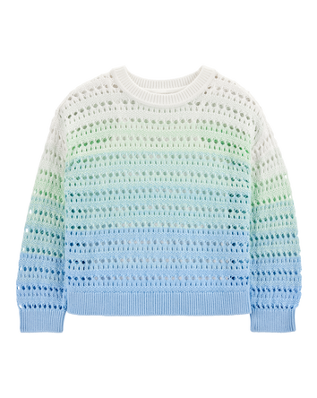 Girls Long-Sleeve Ombre Sweater, 