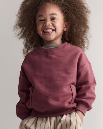 Toddler Otter Sweatshirt&trade; with Pockets - Burgundy, 