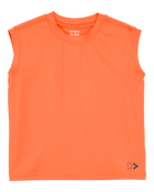 Toddler 2-Piece Active Muscle Tank & Pull-On Shorts Set - Orange/Navy, image 2 of 8 slides