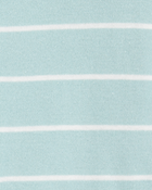 Toddler Boy 1-Piece Striped 100% Snug Fit Cotton Romper Pajamas - Blue, image 2 of 3 slides