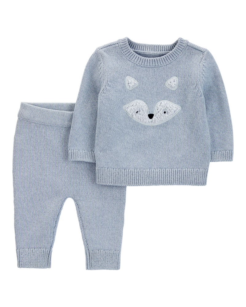 Baby 2-Piece Fox Pullover & Jogger Set, image 1 of 3 slides