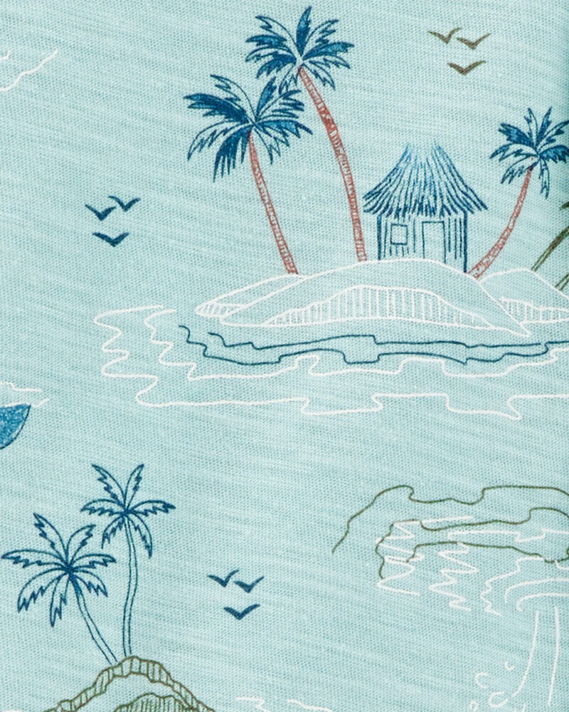 Toddler 2-Piece Button-Down Shirt & Pull-On Short Set, image 2 of 4 slides