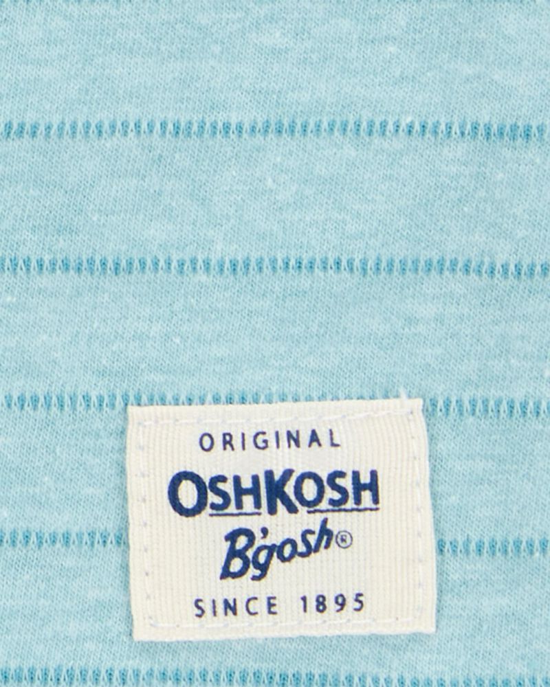 Baby Striped Textured Tank - Blue, image 2 of 3 slides