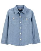 Toddler Chambray Button-Front Shirt, image 5 of 6 slides