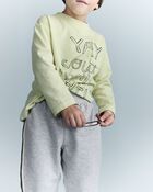 Toddler Fleece Jogger Pant - Heather Grey, image 3 of 7 slides