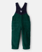 Toddler Boy Corduroy Overalls - Green, image 2 of 4 slides