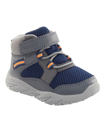  Every Step&reg; First Walker  High-Top Athletic Sneakers - Grey/Navy, 