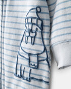 Baby Boy Walrus 100% Cotton Long-Sleeve Snug Fit Sleep & Play Pajamas - Blue, image 3 of 5 slides