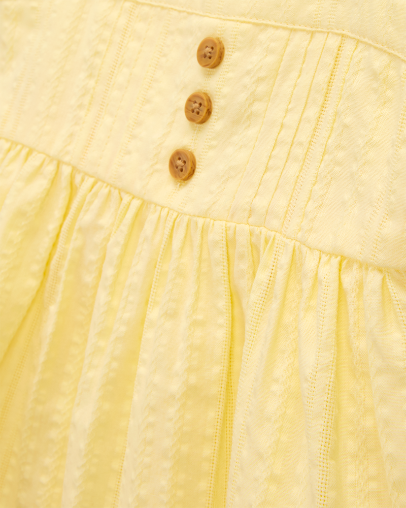 Baby Seersucker Tank Dress - Yellow, image 5 of 6 slides