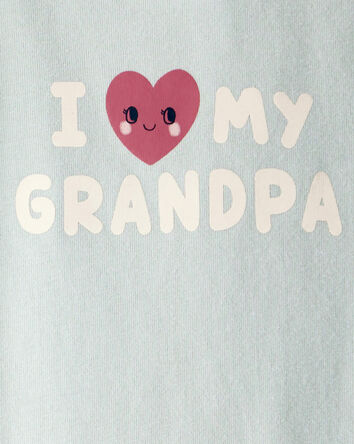 Baby Girl Cotton Long-Sleeve Graphic Bodysuit - Blue, 