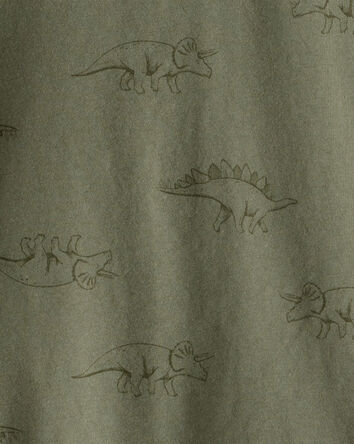 Toddler Boy Dinosaur Print Long-Sleeve Tee - Green, 