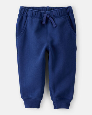 Baby Boy DayDream Fleece Cotton Jogger - Navy, 