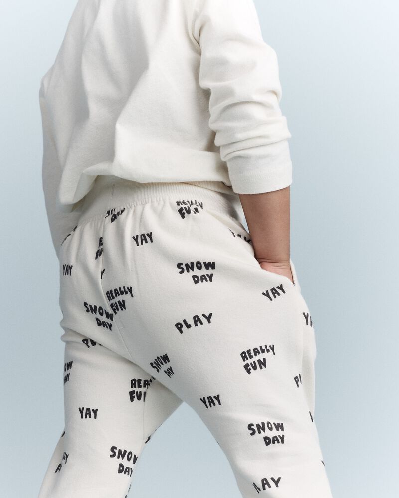 Toddler City Park&trade; Jogger Pant in Snow Day Print - Cream, image 4 of 7 slides