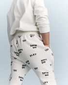 Toddler City Park&trade; Jogger Pant in Snow Day Print - Cream, image 4 of 7 slides