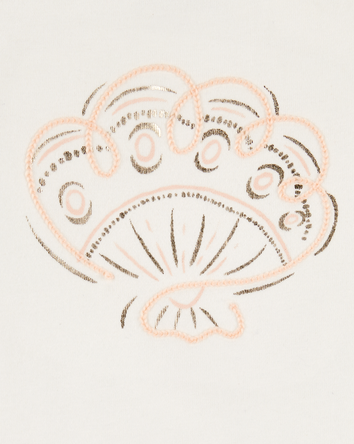 Baby Seashell Flutter-Sleeve Tank - White, 