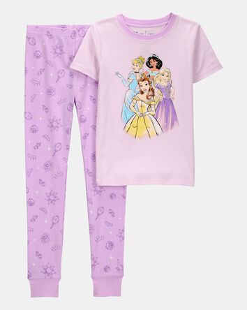 Kid Disney Princess Snug Fit Cotton 2-Piece Pajamas - Purple, 