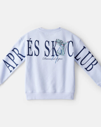 Girls Barbie Long-Sleeve Pullover Sweatshirt - Blue, 